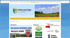 Desktop Screenshot of gminagostynin.pl