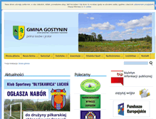 Tablet Screenshot of gminagostynin.pl